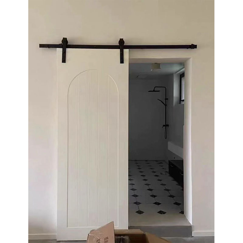 Interior Design White And Wood - Modernes, vormontiertes Schiebetüren aus massivem Holz