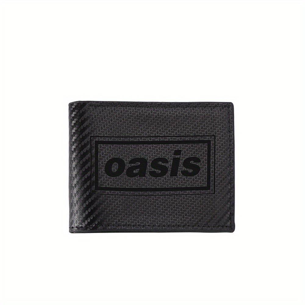 Interior Design Name Card - Oasis Band Name Logo Rechteck Herren-Geldbörsen,