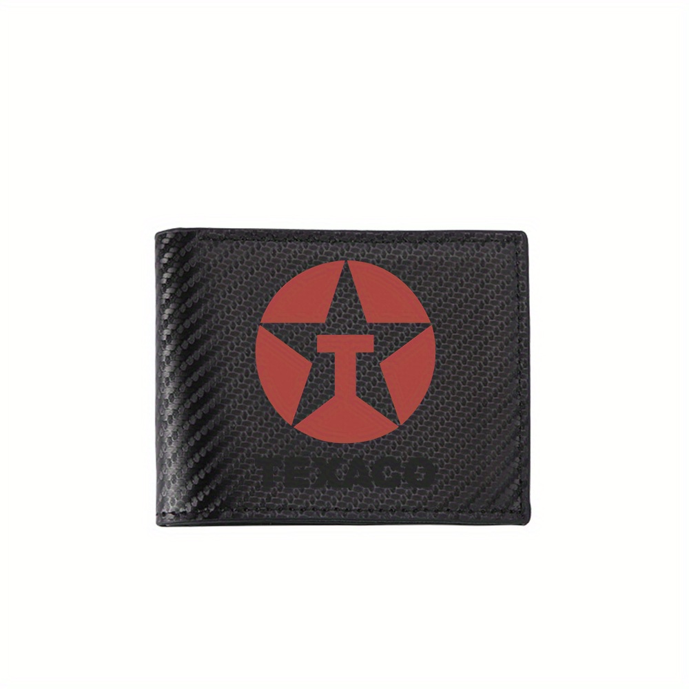 Interior Design Name Card - Rotes Sternkreis-Logo, Texaco-Name, Herren-Geldbörsen, einfaches Business,