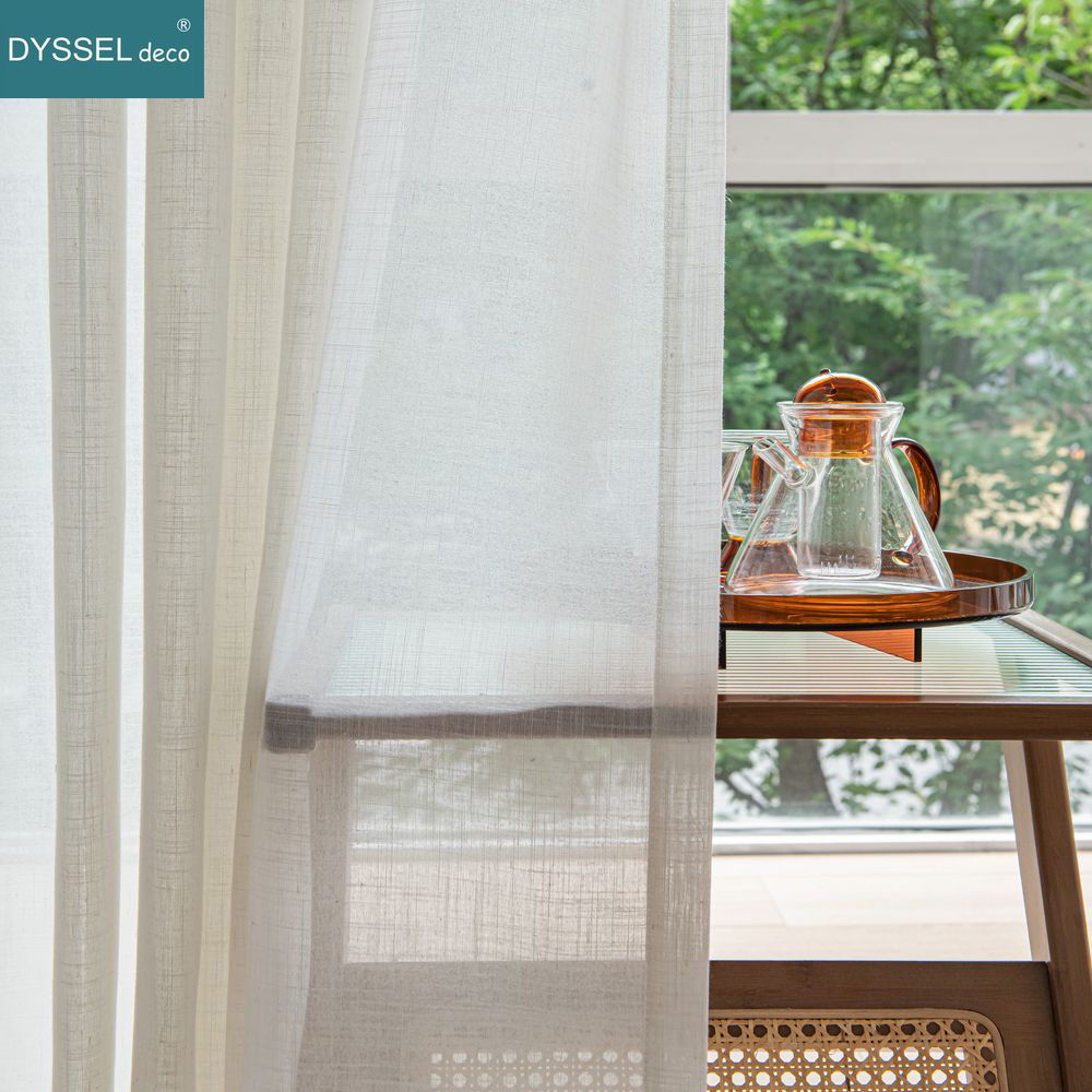 Linen Curtain Eyelet - Moderne weiße Leinen-Vorhänge im europäischen Stil