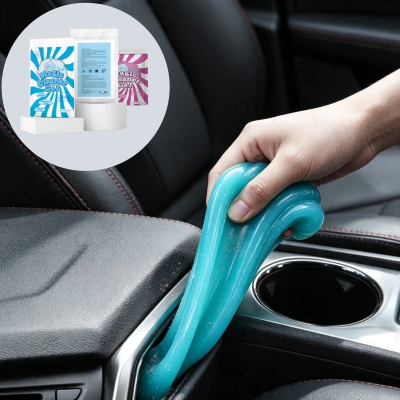 Interior Design Tools - Magisches Auto-Reinigungsgel, Innenraum-Staubreiniger für Lüftungsschlitze, Getränkehalter,
