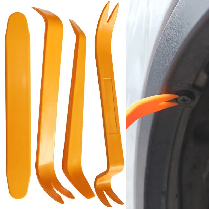 Interior Design Tools - 4/1-teiliges Auto-Verkleidungs-Demontagewerkzeug-Set, Kunststoff-Hebelwerkzeuge für Türverkleidung, Armaturenbrett,