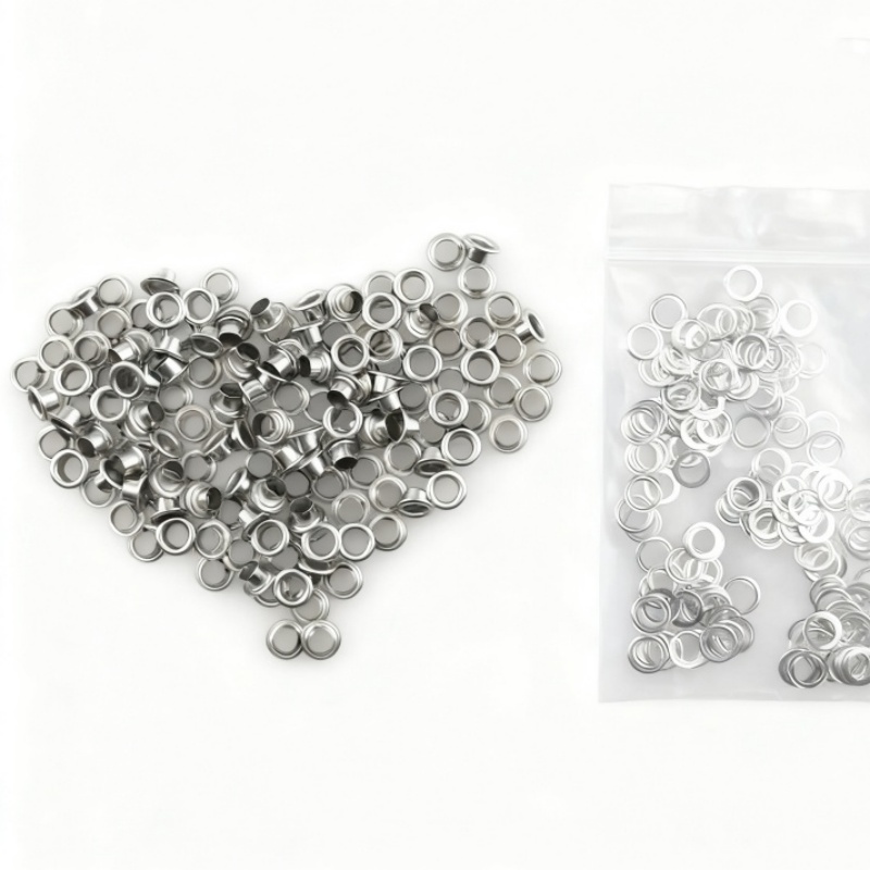 Linen Curtain Eyelet - 86 Stück 6 mm Edelstahl-Ösen mit