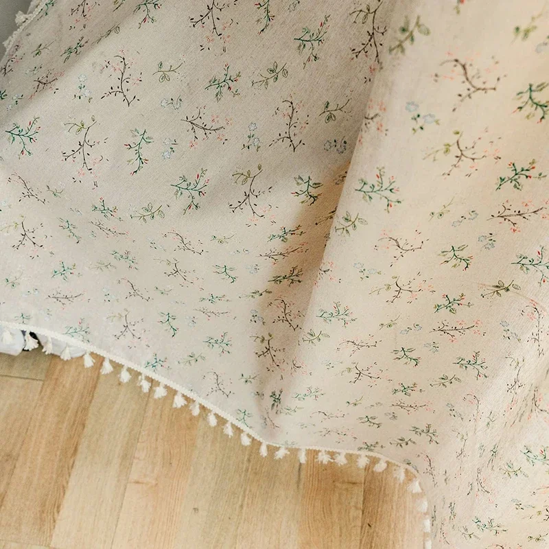 Florale Bauernhaus-Vorhänge, h – Linen Curtain Eyelet Bewertung und Preis
