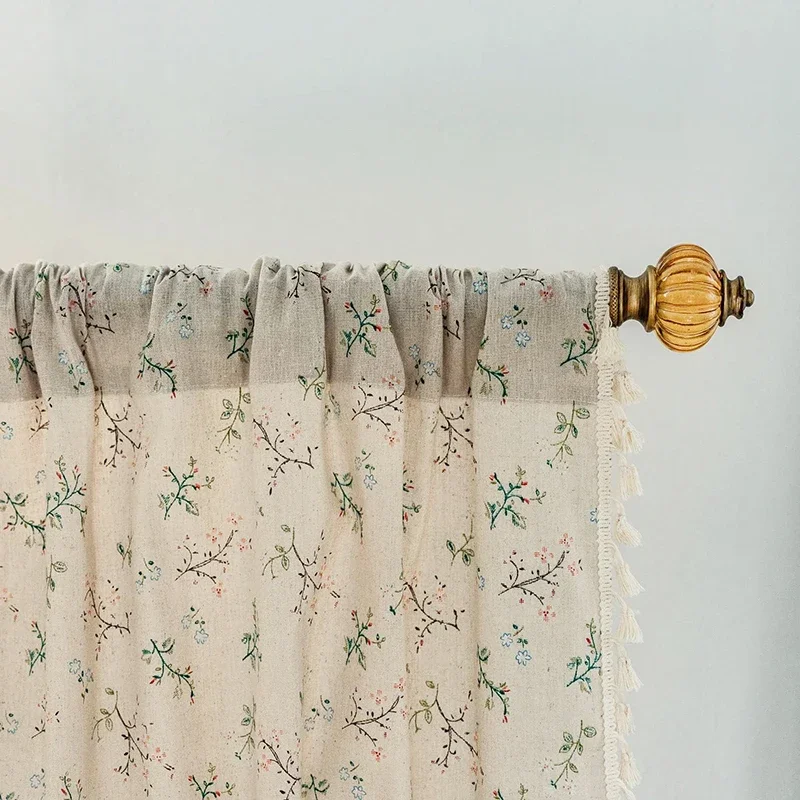 Florale Bauernhaus-Vorhänge, h – Linen Curtain Eyelet Bewertung und Preis