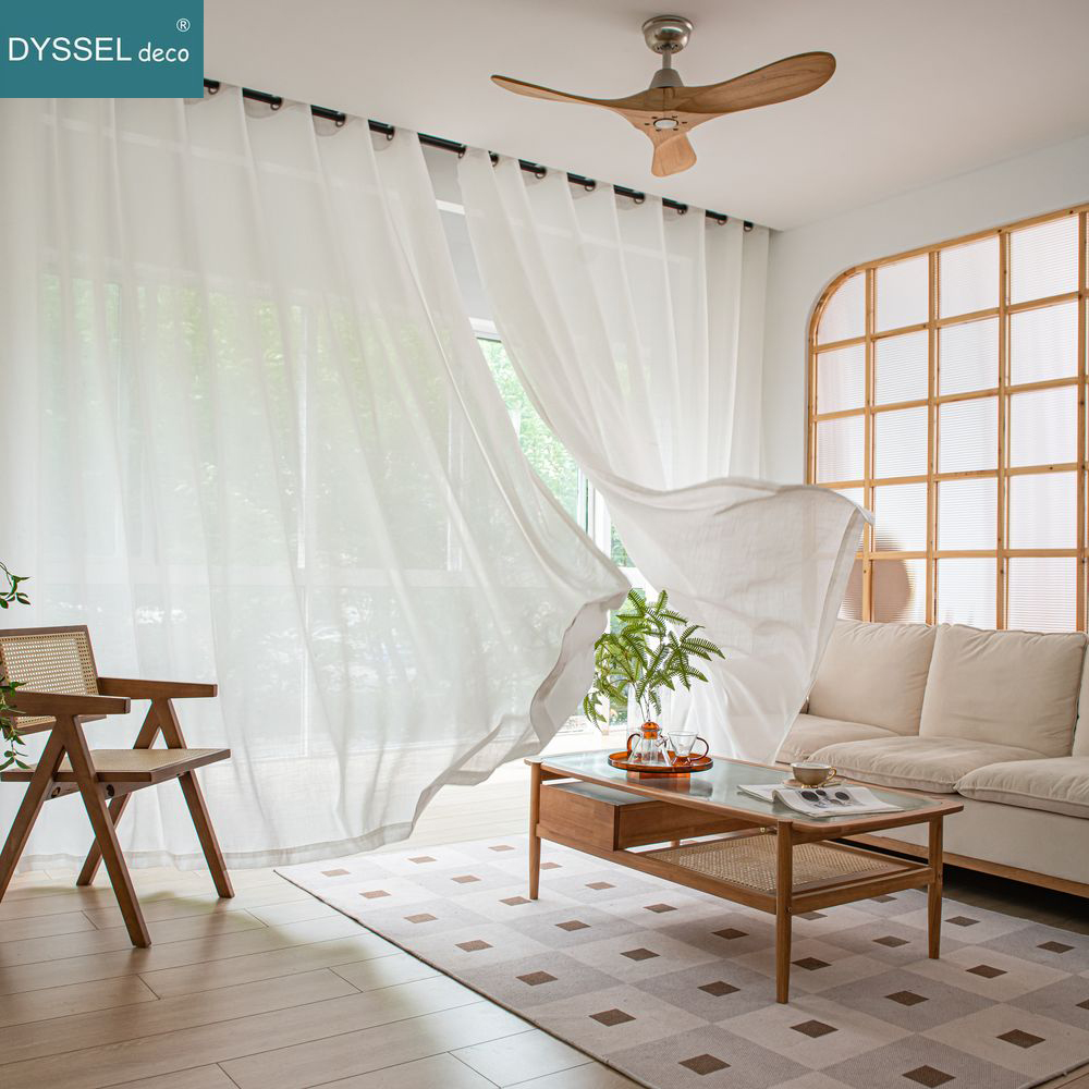 Moderne weiße Leinen-Vorhänge  – Linen Curtain Eyelet Bewertung und Preis