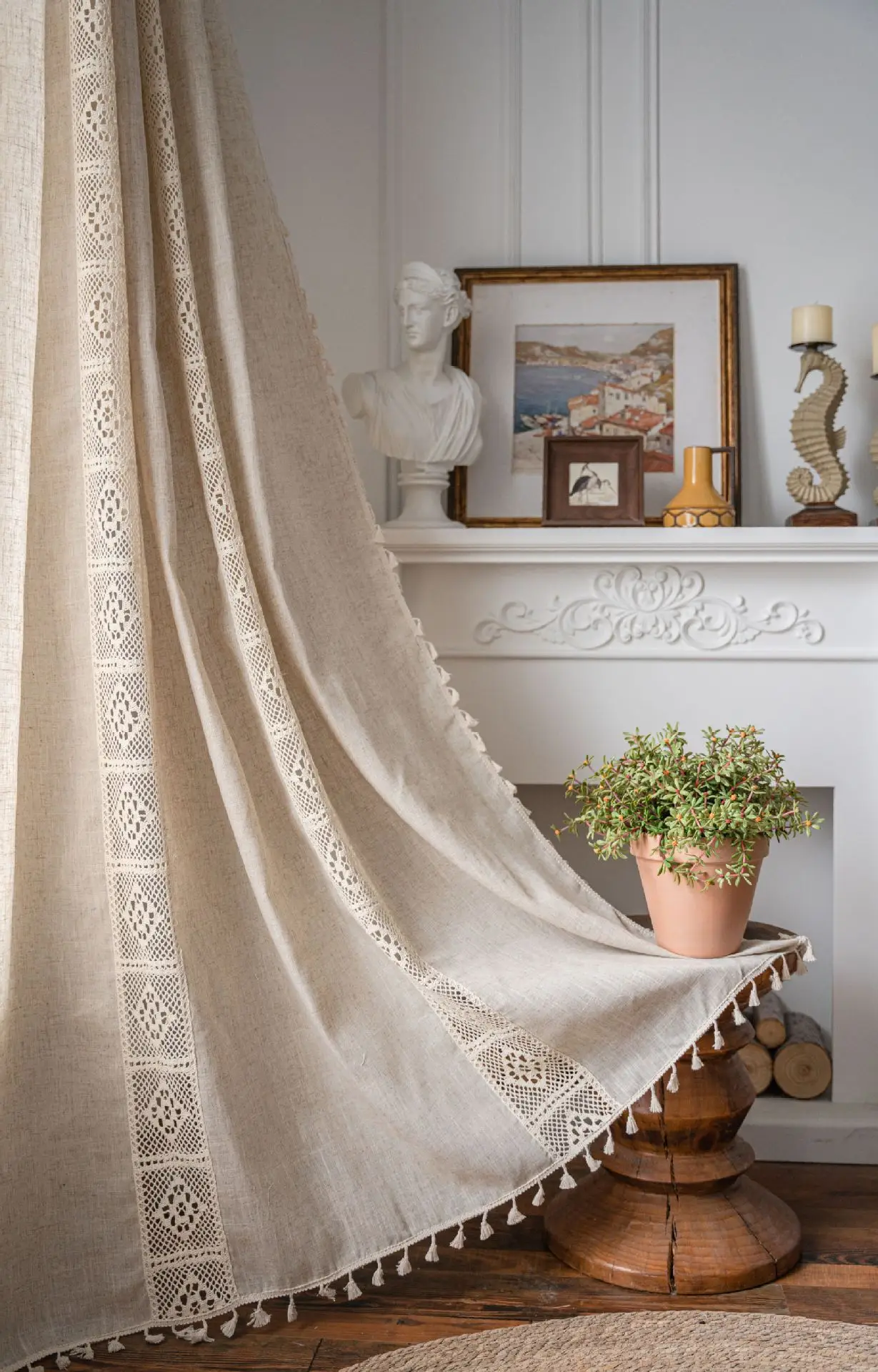 Halbverdunkelungsvorhänge aus  – Linen Curtain Eyelet Bewertung und Preis