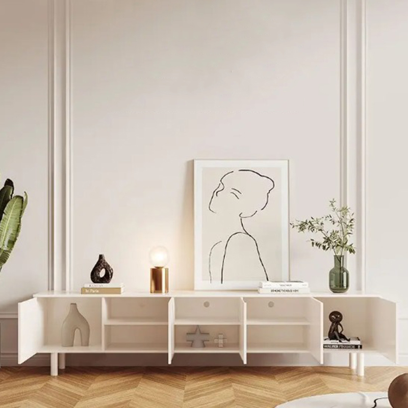 Luxuriöser weißer TV-Ständer,  – Interior Design White And Wood Bewertung und Preis