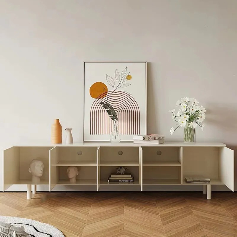 Luxuriöser weißer TV-Ständer,  – Interior Design White And Wood Bewertung und Preis