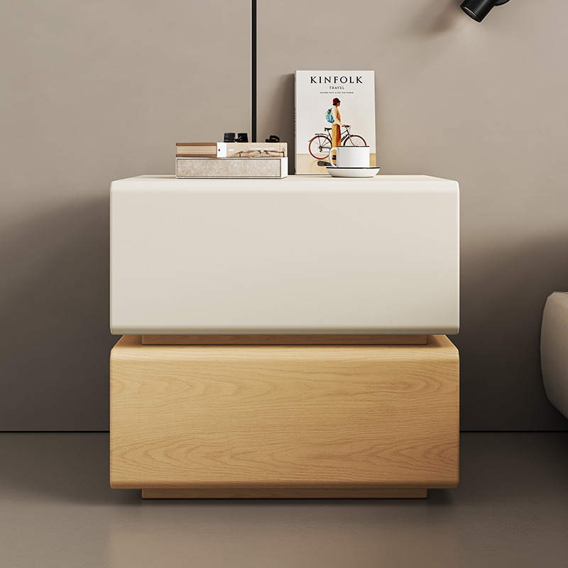 Weißer Nachttisch, luxuriöser  – Interior Design White And Wood Bewertung und Preis