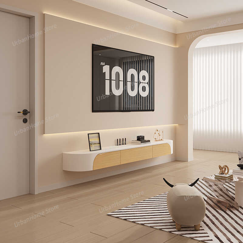 Weißer TV-Schrank für Schlafzi – Interior Design White And Wood Bewertung und Preis