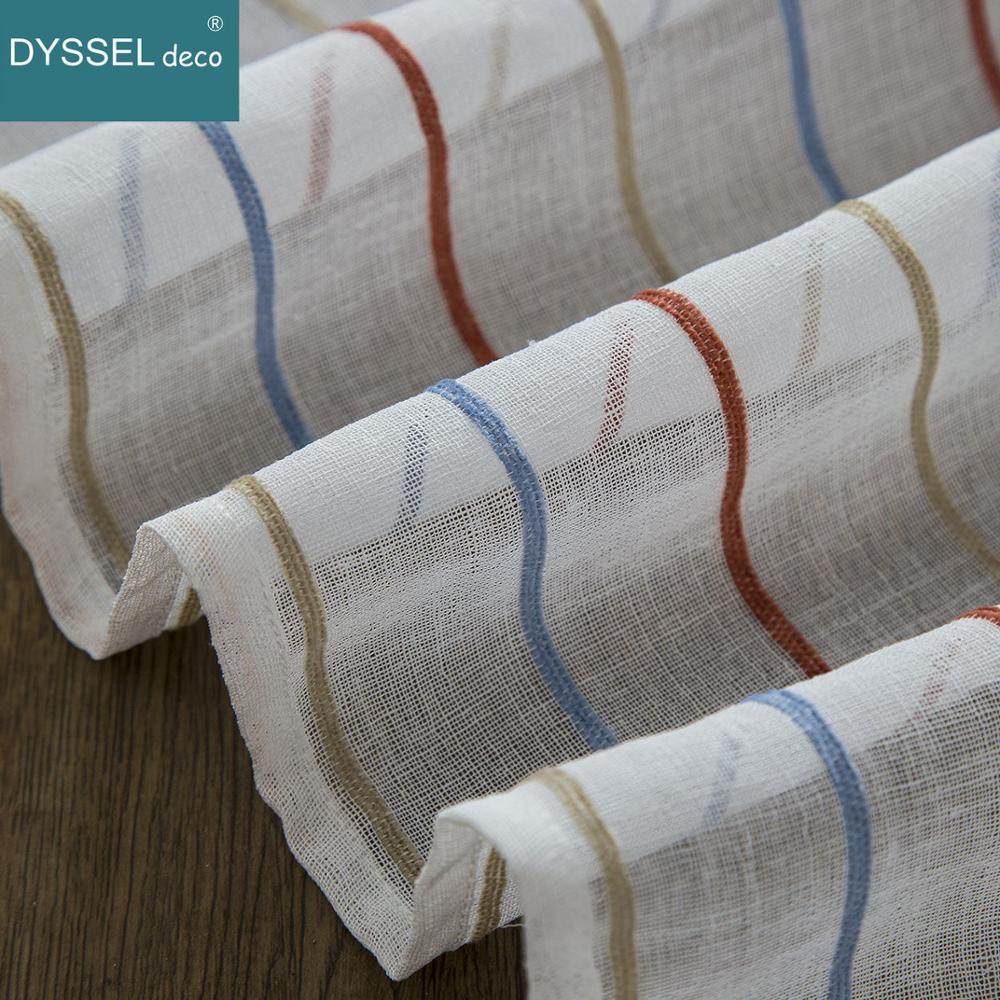 Moderner, weiß gestreifter, du – Linen Curtain Eyelet Bewertung und Preis
